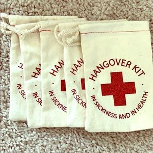 Bachelorette or bachelor hangover gift bags